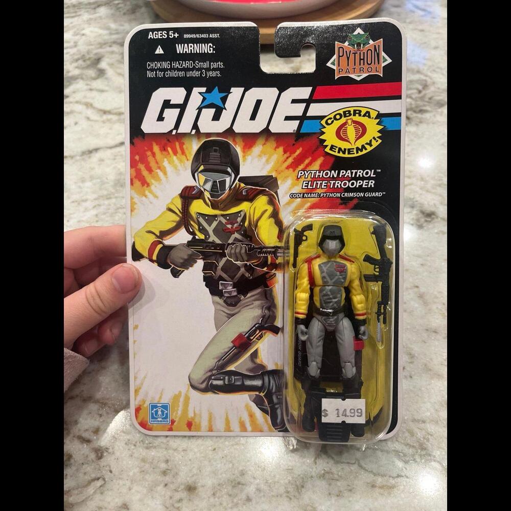 G.I Joe Python Patrol‎ Elite Trooper Python Crimson Guard 2008 HASBRO NEW